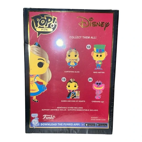 Funko Disney Pop! Pin - Curtsying Alice in Blue and Yellow - Picture 3 of 5